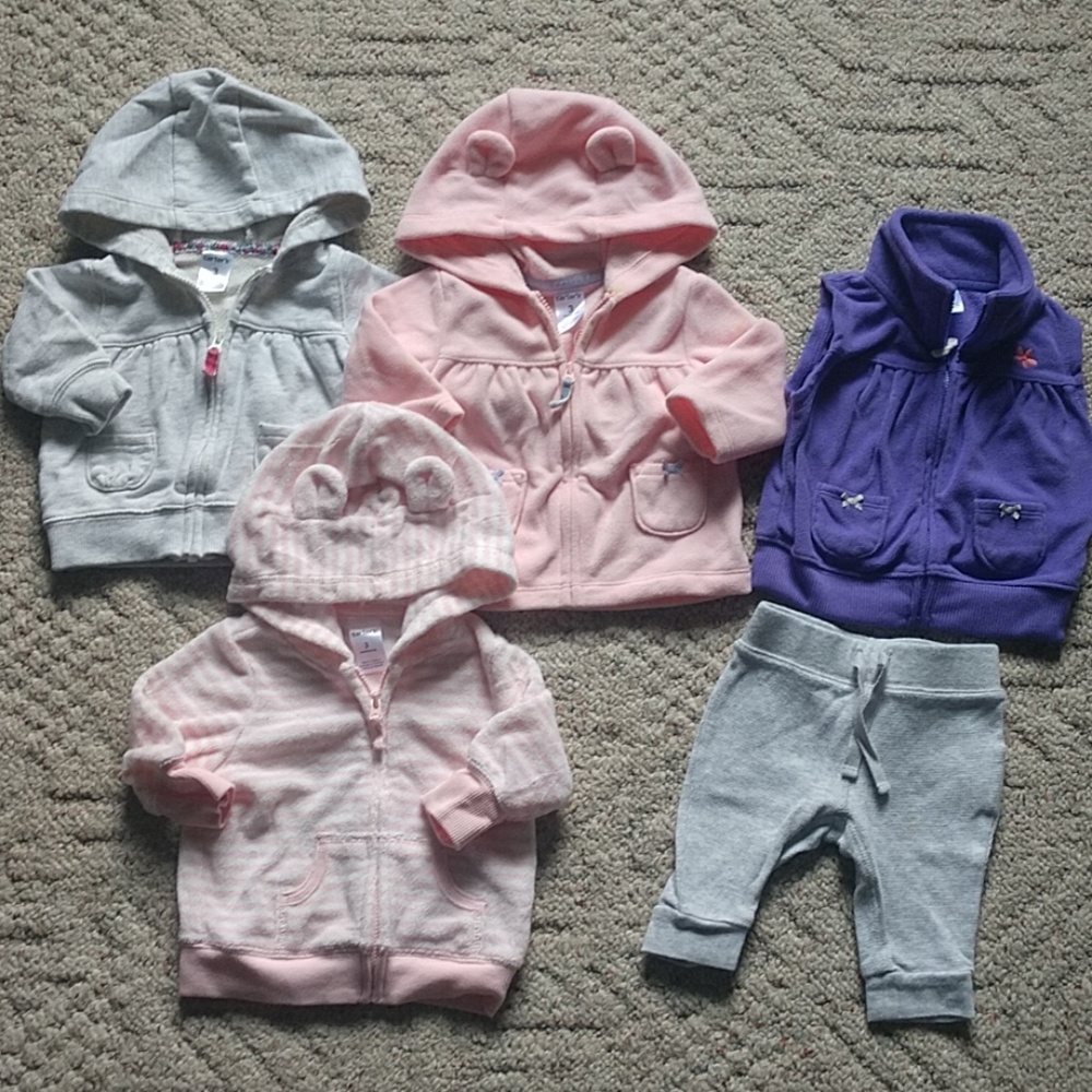 Lot Carter's sweatshirts